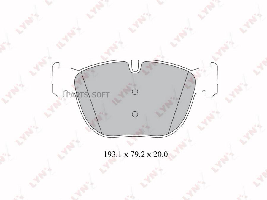 Тормозные колодки LYNXauto передние дисковые BD1418 100055756995