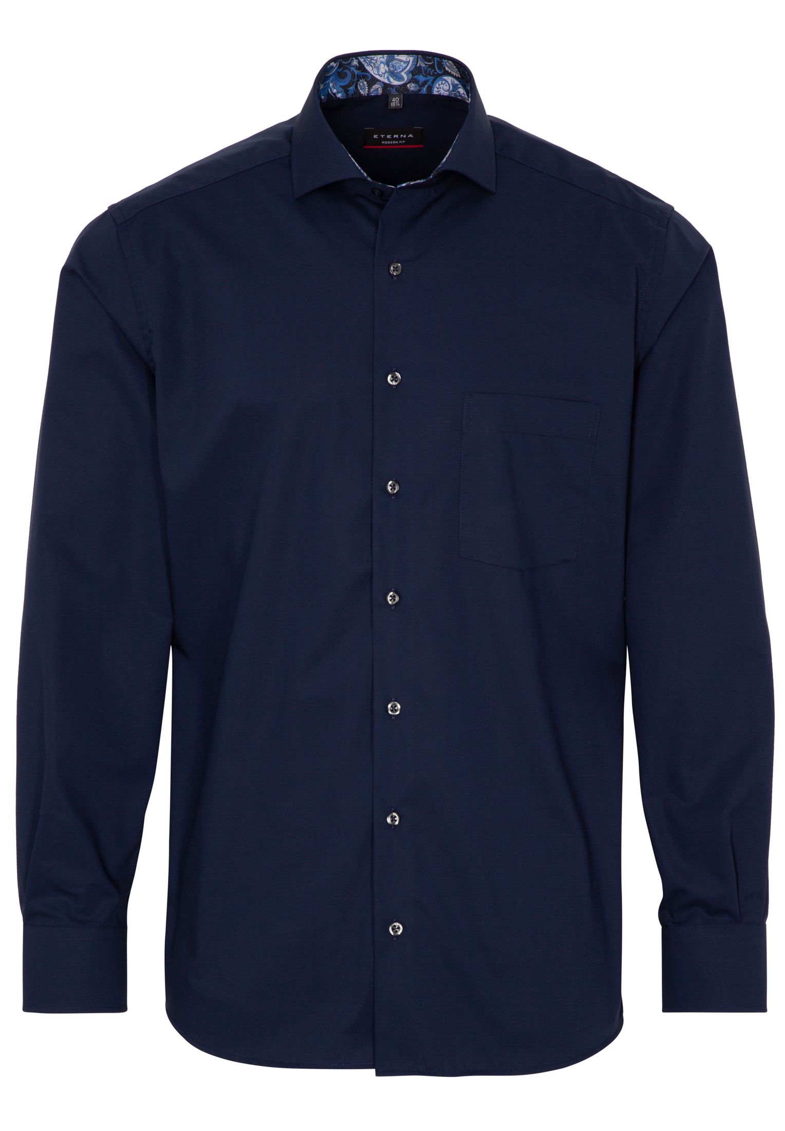 Рубашка мужская ETERNA 1300-19-X14V синяя 39
