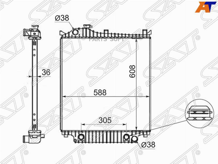 

SAT Радиатор FORD EXPLORER 07-