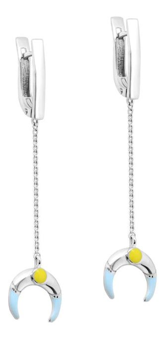 

Серьги из серебра с эмалью Kabarovsky 2-109-0001, 2-109-0001
