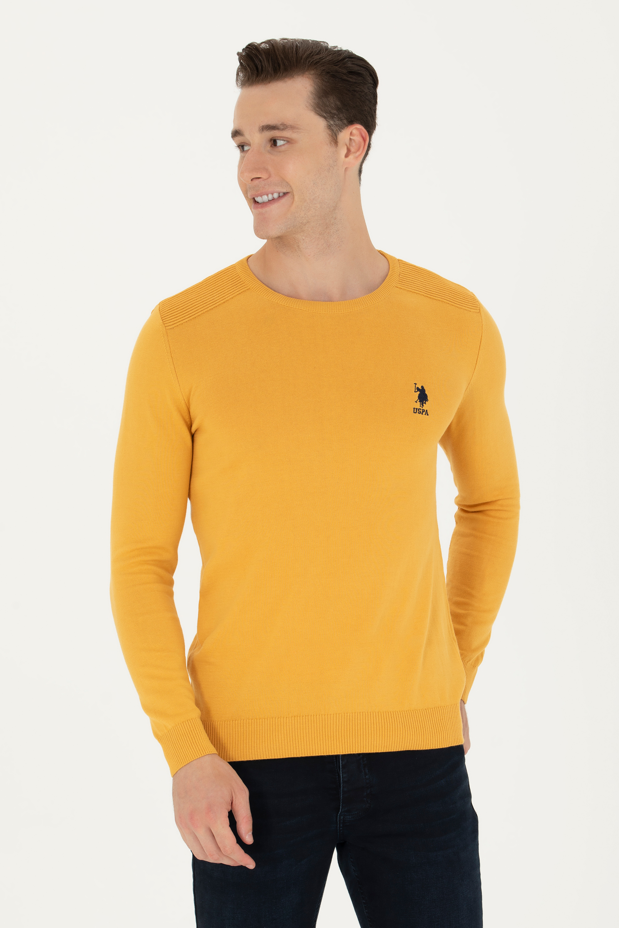 

Джемпер мужской US Polo G081SZ0TK0TD01-BSK23 желтый M, G081SZ0TK0TD01-BSK23