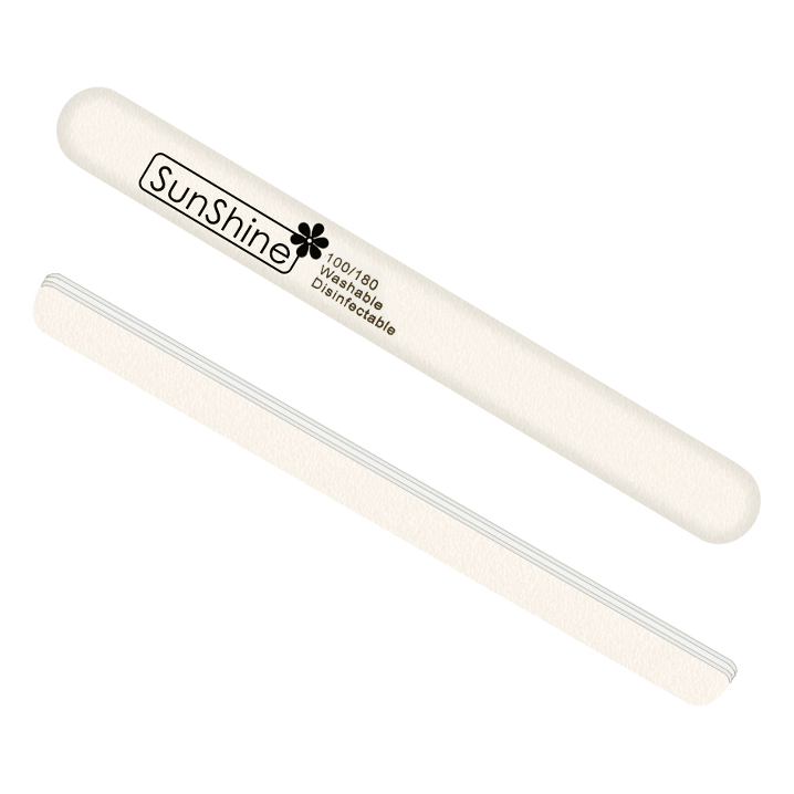 

SunShine, Пилка WHITE прямая 100/180 C4WT, 1 шт белая