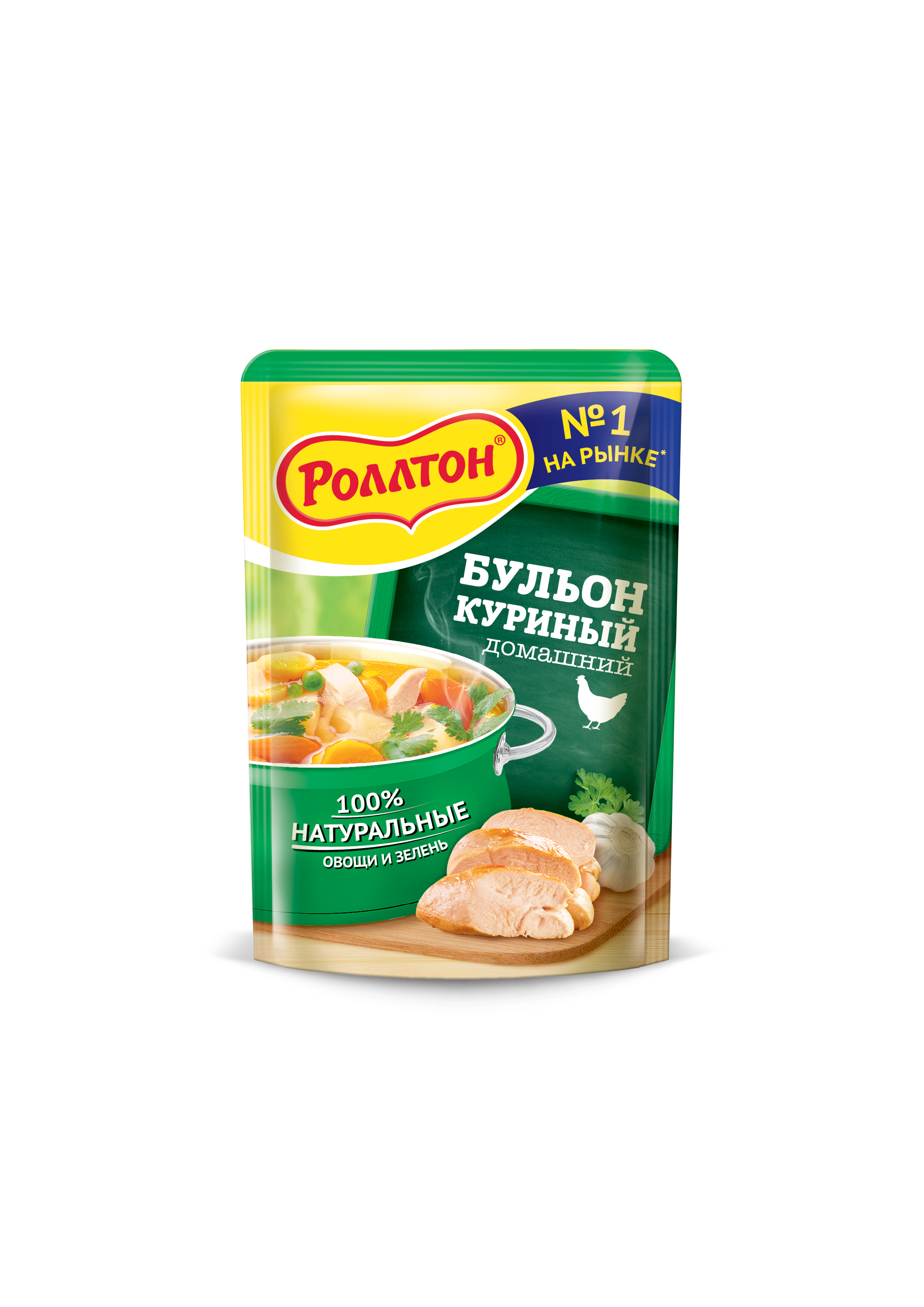 

Приправа Роллтон бульон куриный домашний 90 г