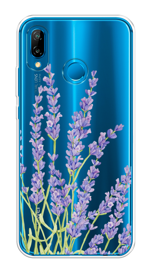 

Чехол на Huawei P20 Lite/Nova 3E "Лавандовые стебли", Фиолетовый;зеленый, 65650-1