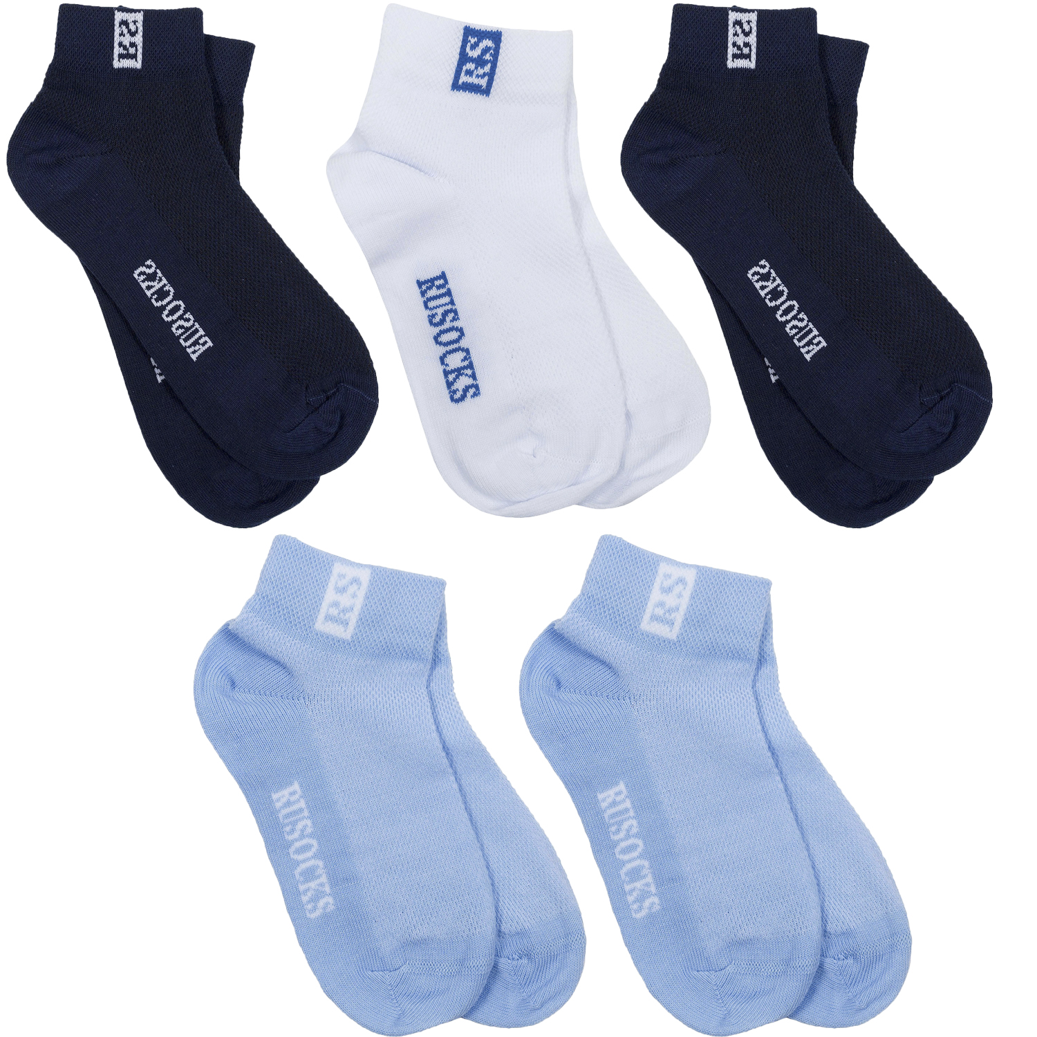 

Носки детские Rusocks 5-Д-36 р.14 микс 1, Белый;голубой;синий, 5-Д-36