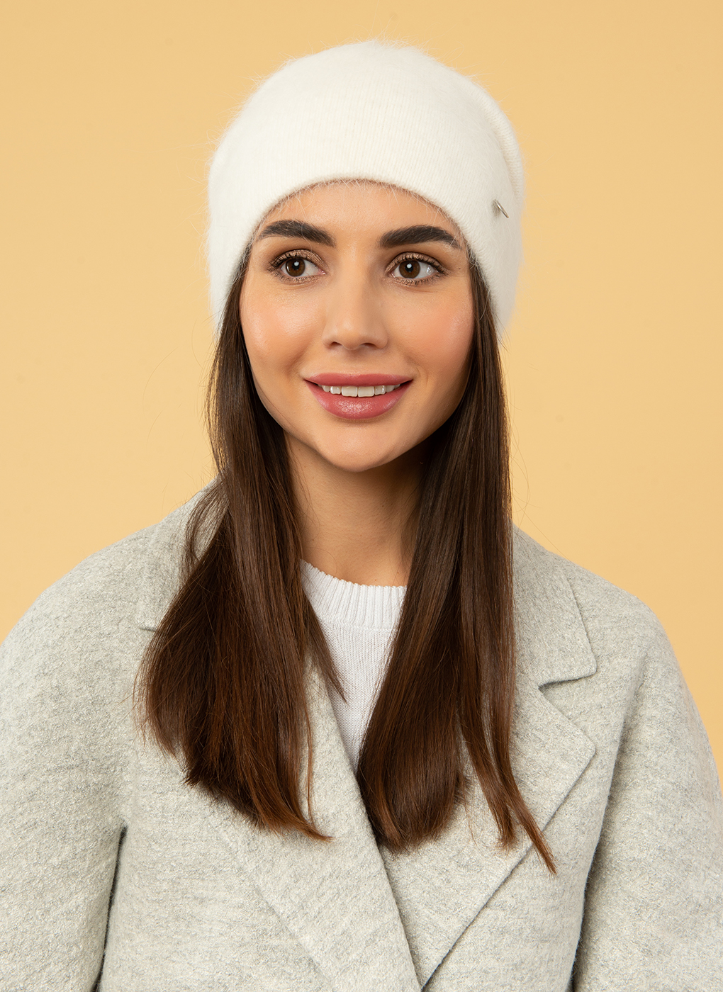 

Шапка женская Каляев 55772 молочная, р. 56-58, 55772