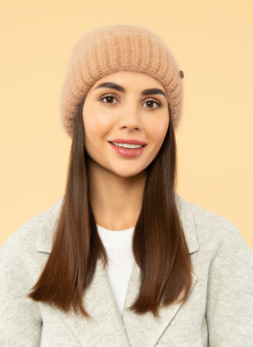 

Шапка женская Каляев 55775 карамель, р. 56-58, 55775