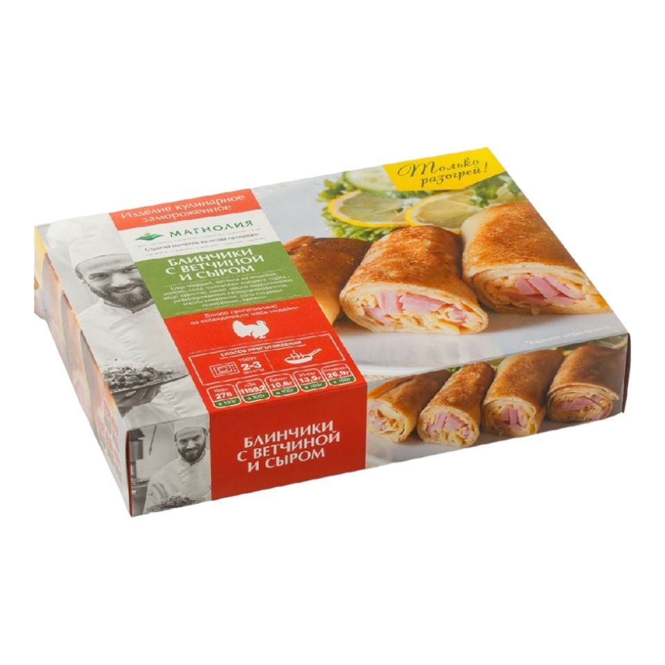 Блинчики Магнолия с ветчиной-сыром замороженные 300 г