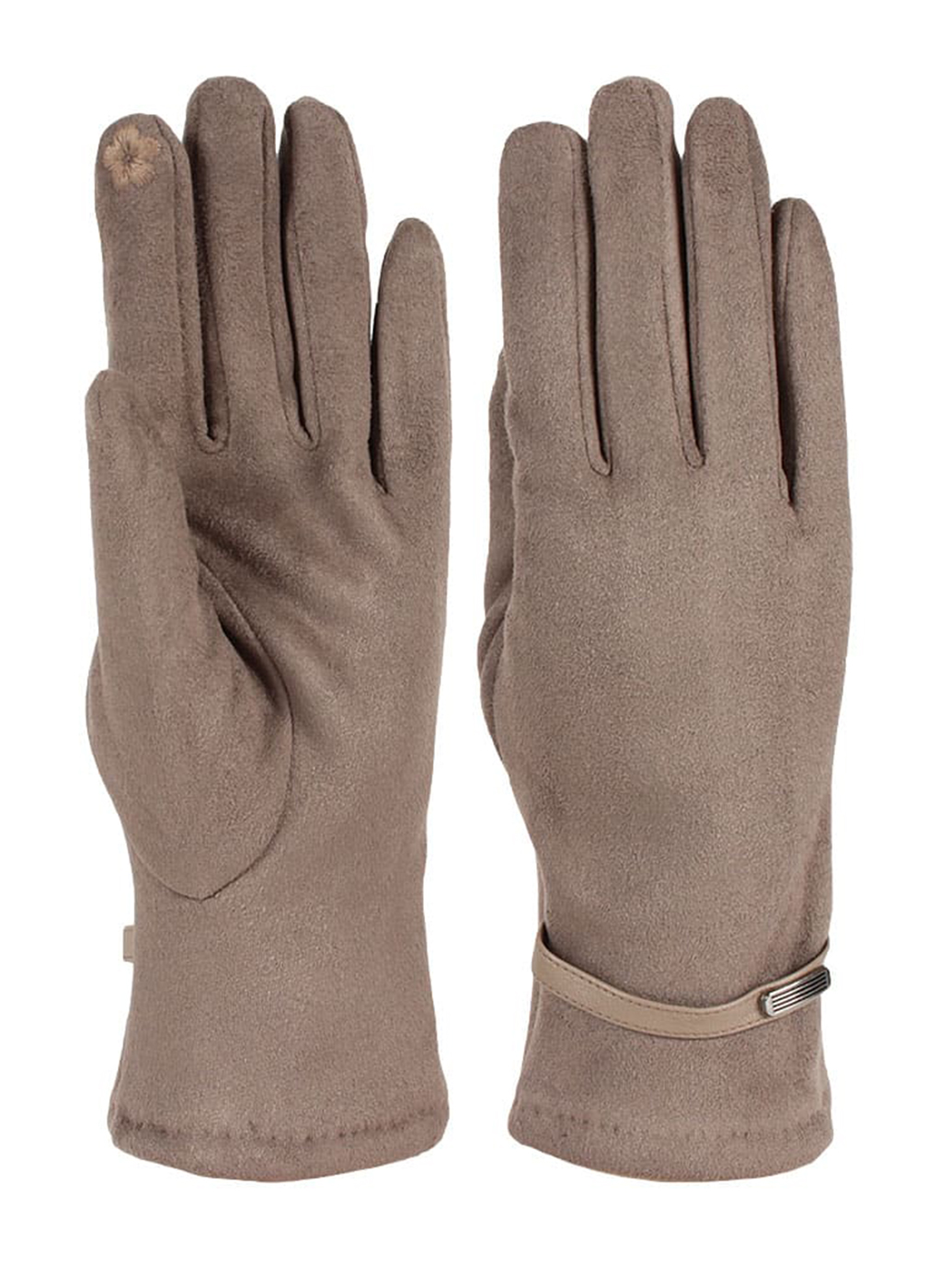 

Перчатки женские Каляев 56365 бежевые темные, р. One Size, 56365