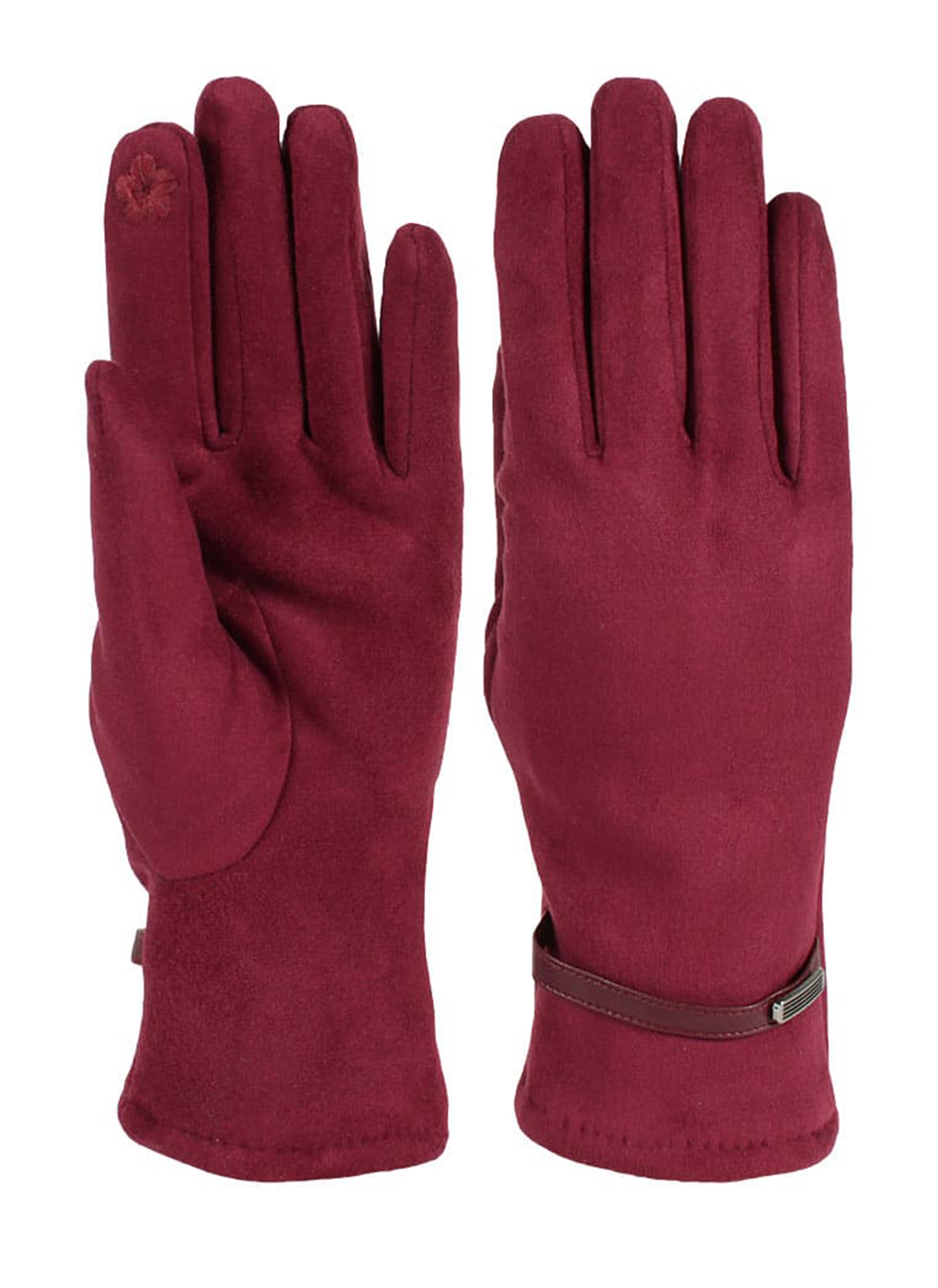 

Перчатки женские Каляев 56365 бордовые, р. One Size, 56365