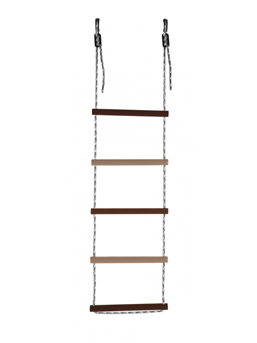 Лестница веревочная Maksi-sale 5 перекладин D30, коричневый, бежевый kett up лестница веревочная