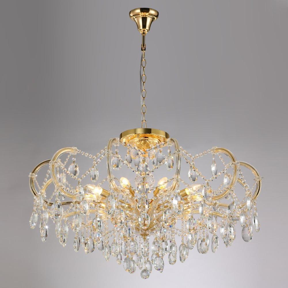 фото Подвесная люстра crystal lux hollywood sp-pl10 gold d1000