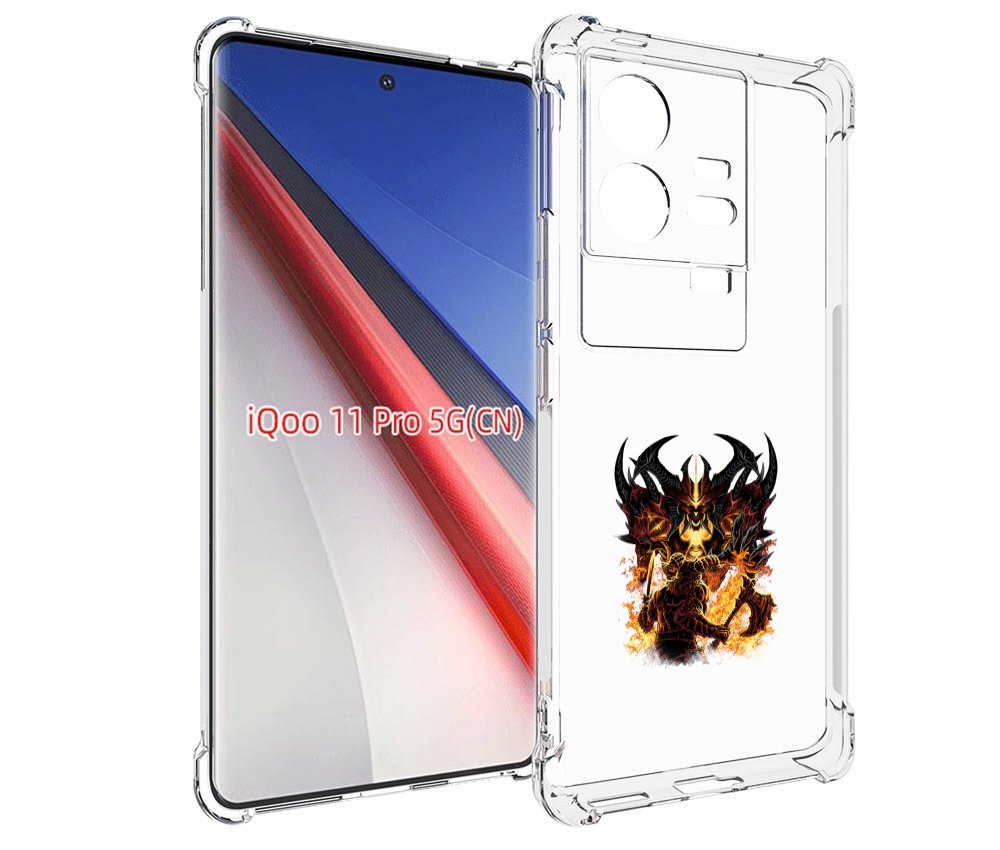 

Чехол бампер MyPads демон shadow fiend для Vivo iQOO 11 Pro прот..., Прозрачный, Tocco