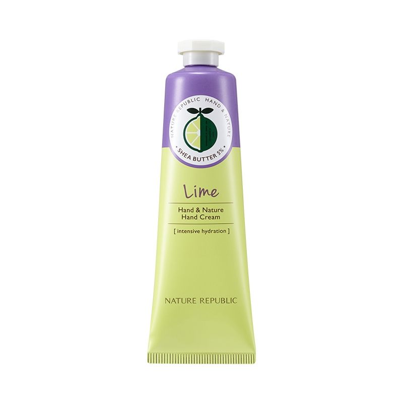 

Крем для рук с ароматом лайма NATURE REPUBLIC Hand&Nature Lime Hand Cream 30 мл, крем для рук