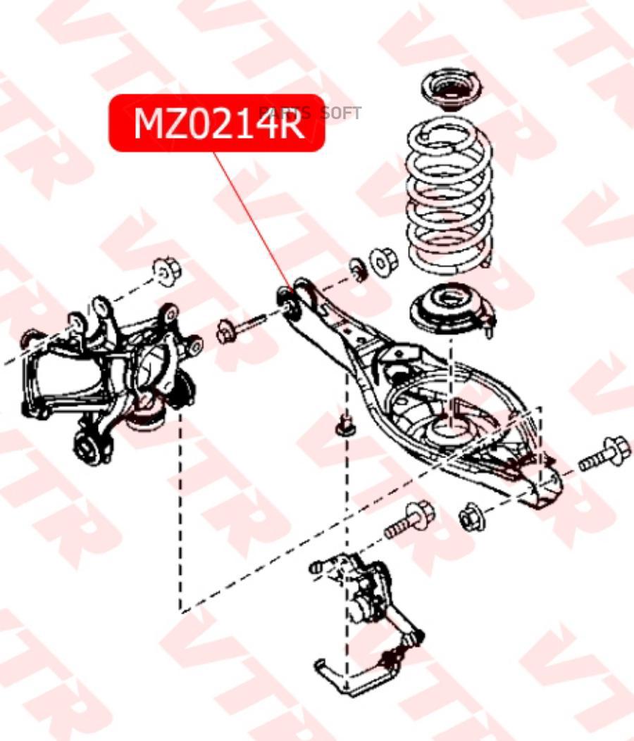 

Vtr Сайлентблок Нижнего Рычага Задней Подвески, Внутренний