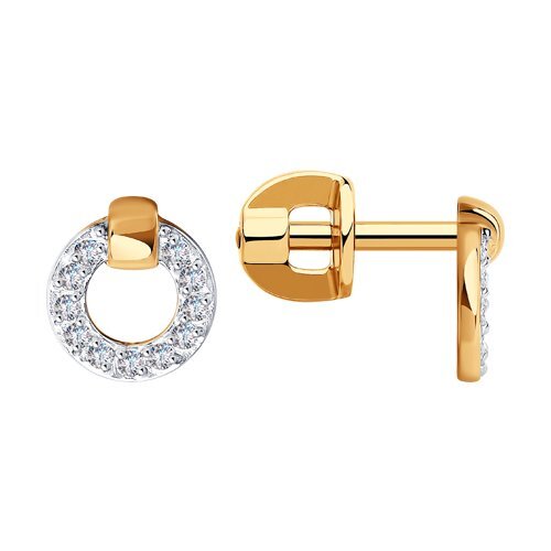 

Серьги из золота TEO MAORI 8029200-4, фианит, 8029200-4