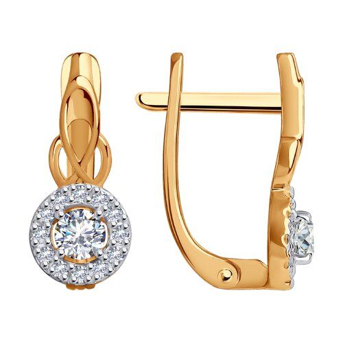 

Серьги из золота TEO MAORI 8029897-4, фианит, 8029897-4