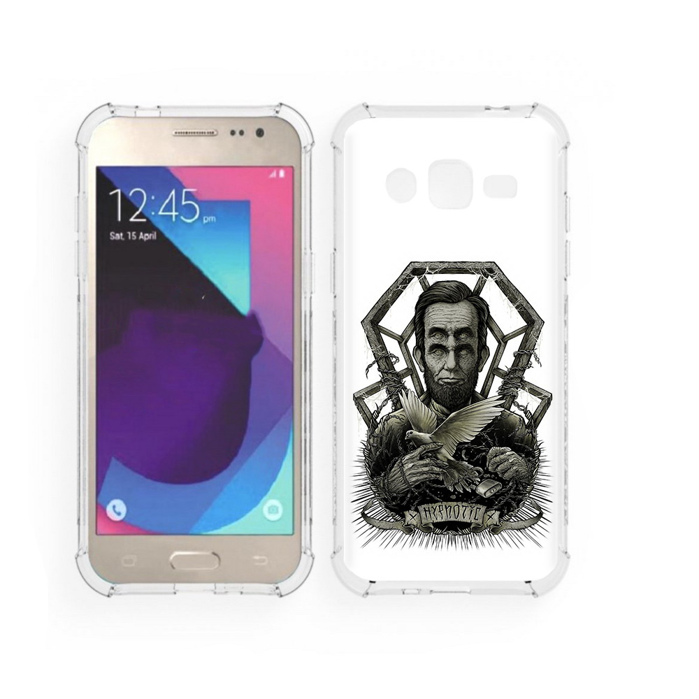 

Чехол MyPads Tocco для Samsung Galaxy J2 франклин абстракция (PT226924.572.662), Прозрачный, Tocco