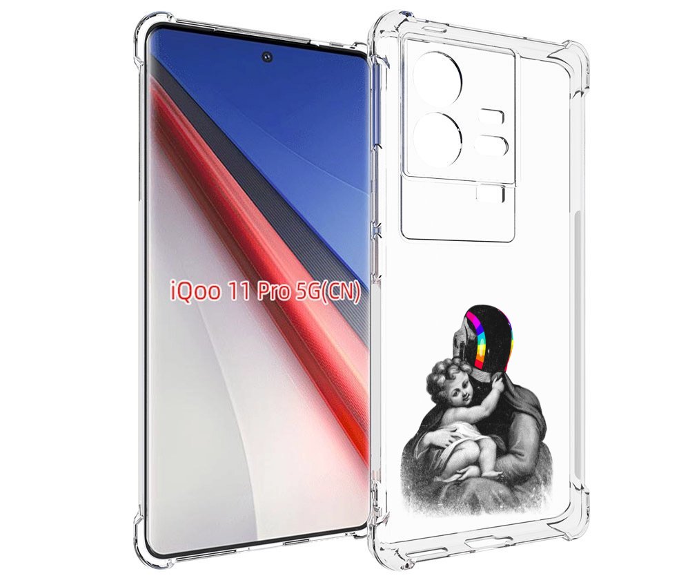 

Чехол бампер MyPads защитник в шлеме для Vivo iQOO 11 Pro против..., Прозрачный, Tocco