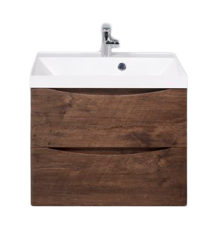 

Тумба с раковиной BelBagno Marino 60 RW, Коричневый, MARINO-600-2C-SO-RW-P+BB600/450-LV-MR-AST