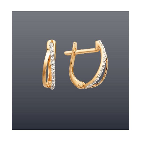 

Серьги из золота TEO MAORI 8000772-1102, фианит, 8000772-1102
