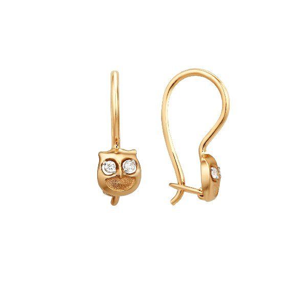 

Серьги из золота TEO MAORI 8002155-1100, фианит, 8002155-1100