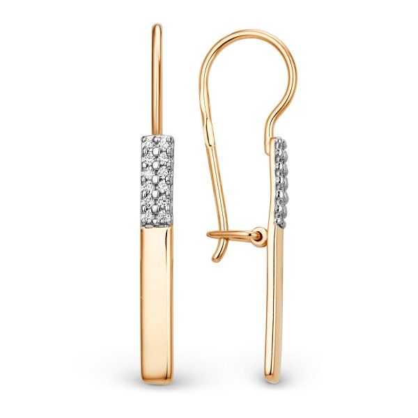 

Серьги из золота TEO MAORI 8015652-1102, фианит, 8015652-1102