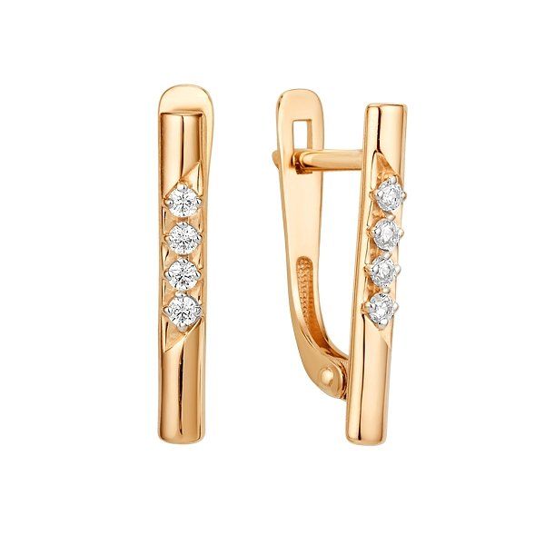 

Серьги из золота TEO MAORI 8015892-1102, фианит, 8015892-1102