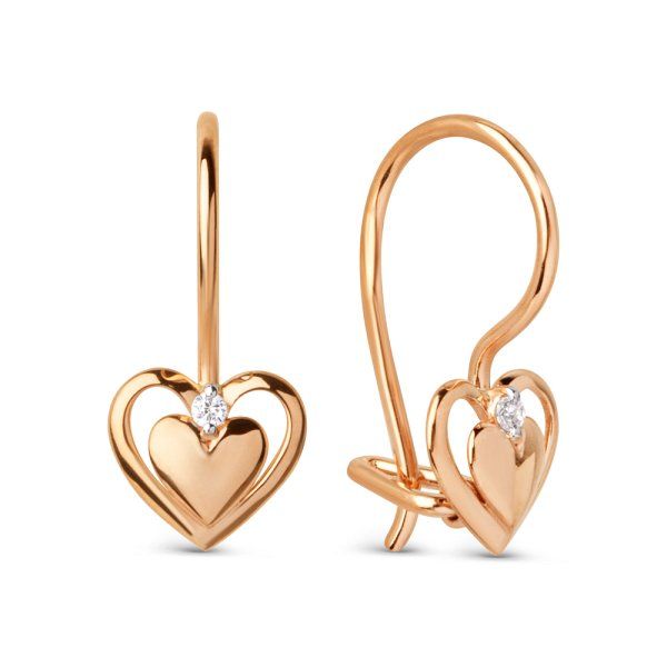 

Серьги из золота TEO MAORI 8022762-1102, фианит, 8022762-1102