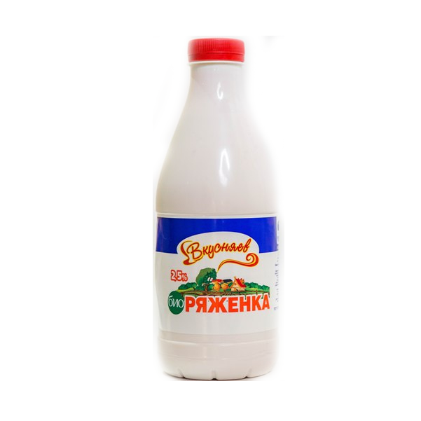 

Ряженка Вкусняев Био 2,5% БЗМЖ 930 мл