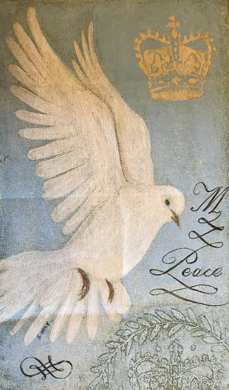 

Гобелен "Голубь мира" 70x119 см вертикальный
