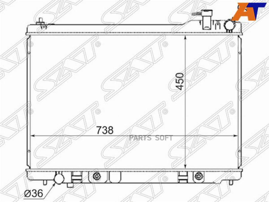

SAT Радиатор INFINITI FX35 03-