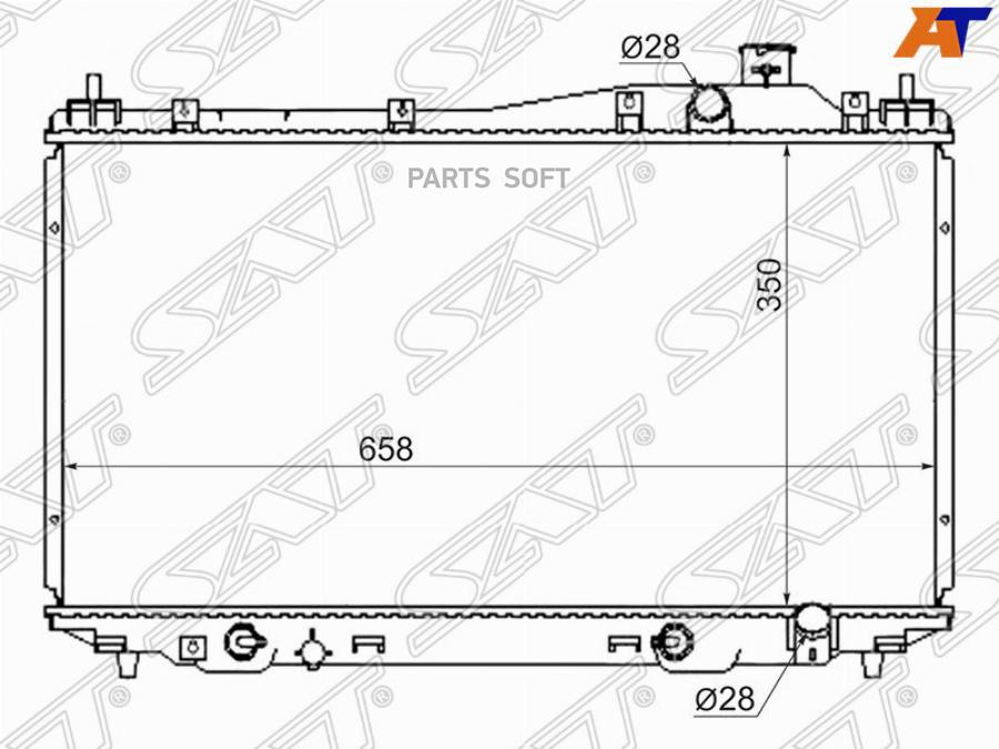 

SAT Радиатор HONDA CIVIC 01-05
