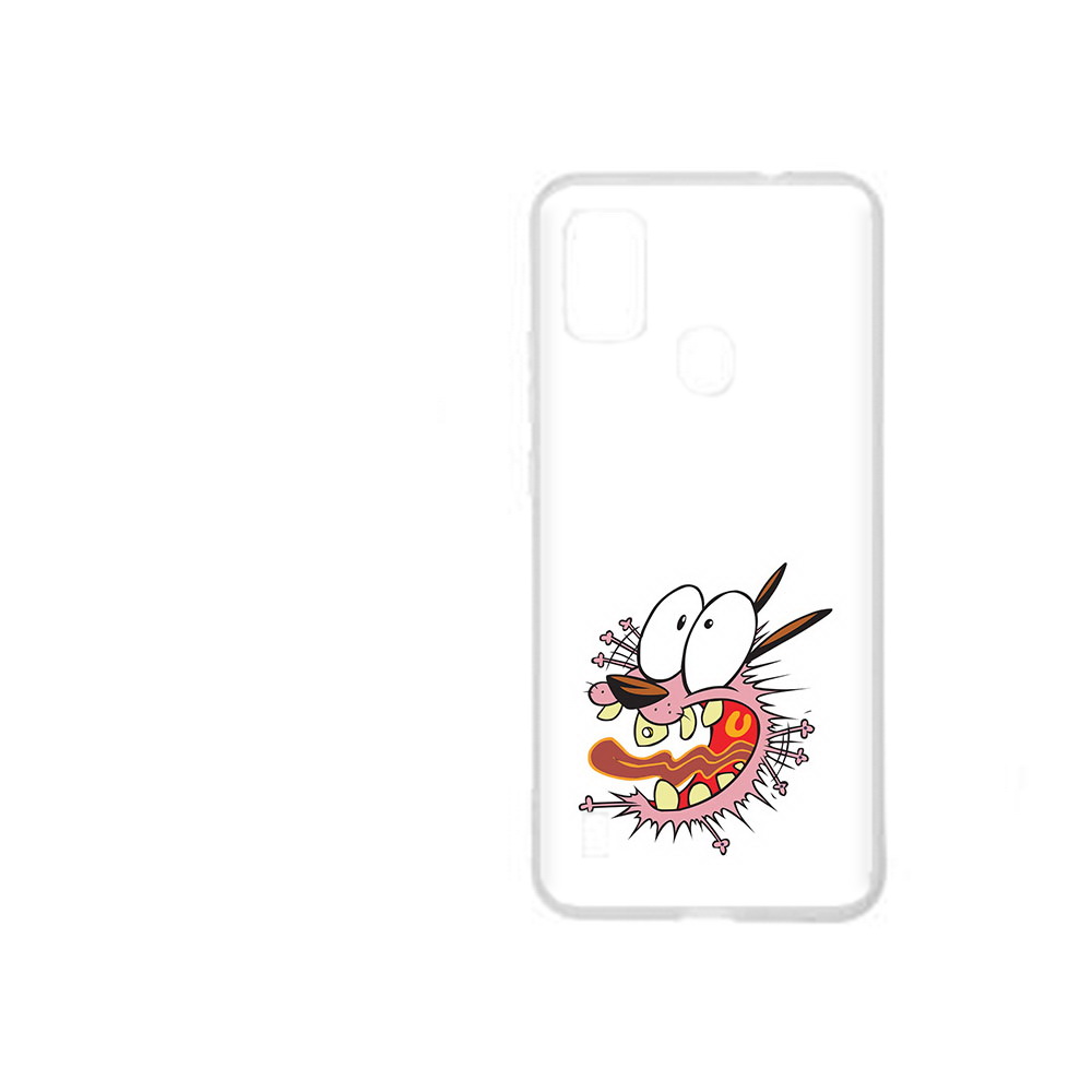 

Чехол MyPads Tocco для ZTE Blade A51 испуганный бобик (PT160198.458.381), Прозрачный, Tocco