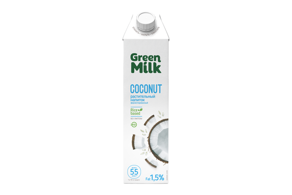 Напиток кокосовый Green Milk Кокос 1 л