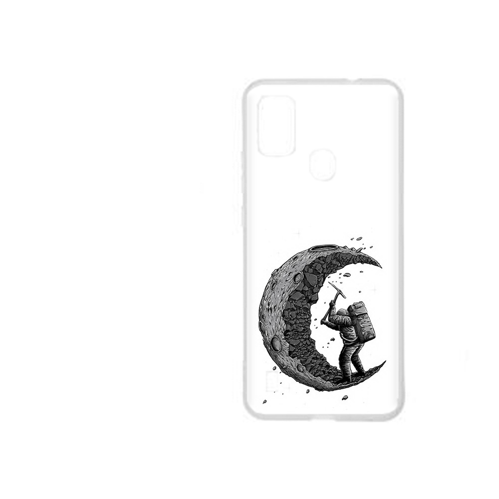 Чехол MyPads Tocco для ZTE Blade A51 камненная луна (PT160198.458.384)