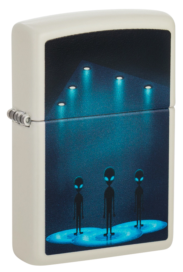 

Светящаяся Зажигалка ZIPPO 49487 Aliens Design - Пришельцы, Белый