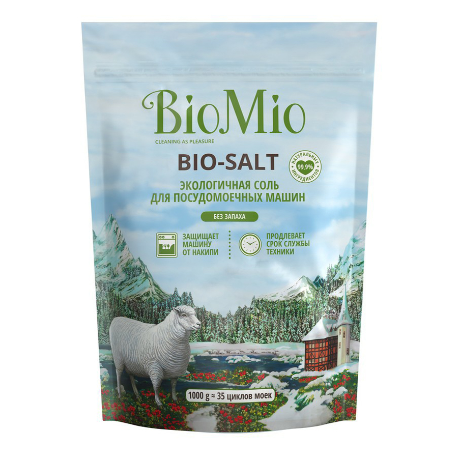 фото Соль для посудомоечной машины biomio bio-salt 1 кг