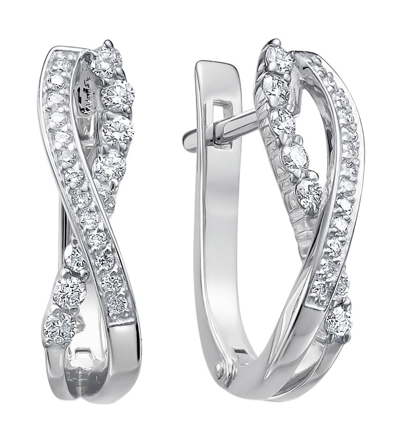 

Серьги из белого золота с бриллиантом Vesna jewelry 21054-251-00-00, 21054-251-00-00