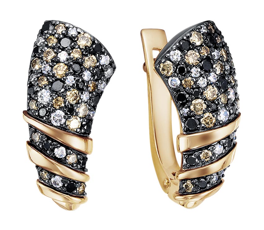 

Серьги из красного золота с бриллиантом Vesna jewelry 21145-156-178-00, 21145-156-178-00