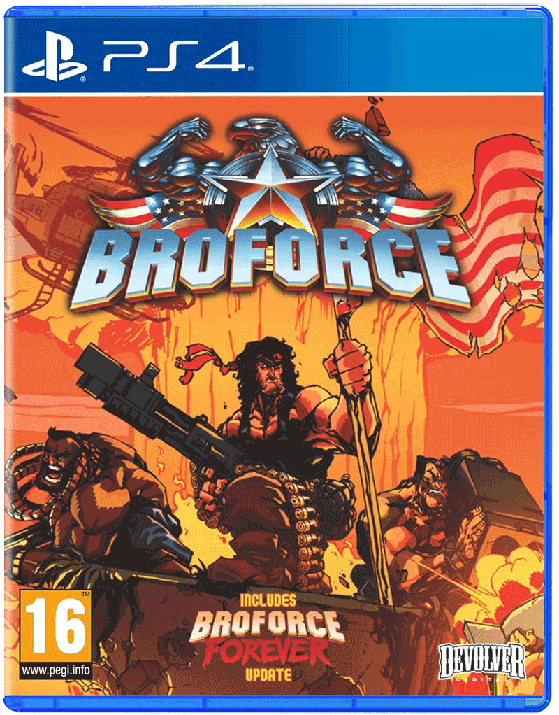 Игра Broforce (PlayStation 4, полностью на иностранном языке)