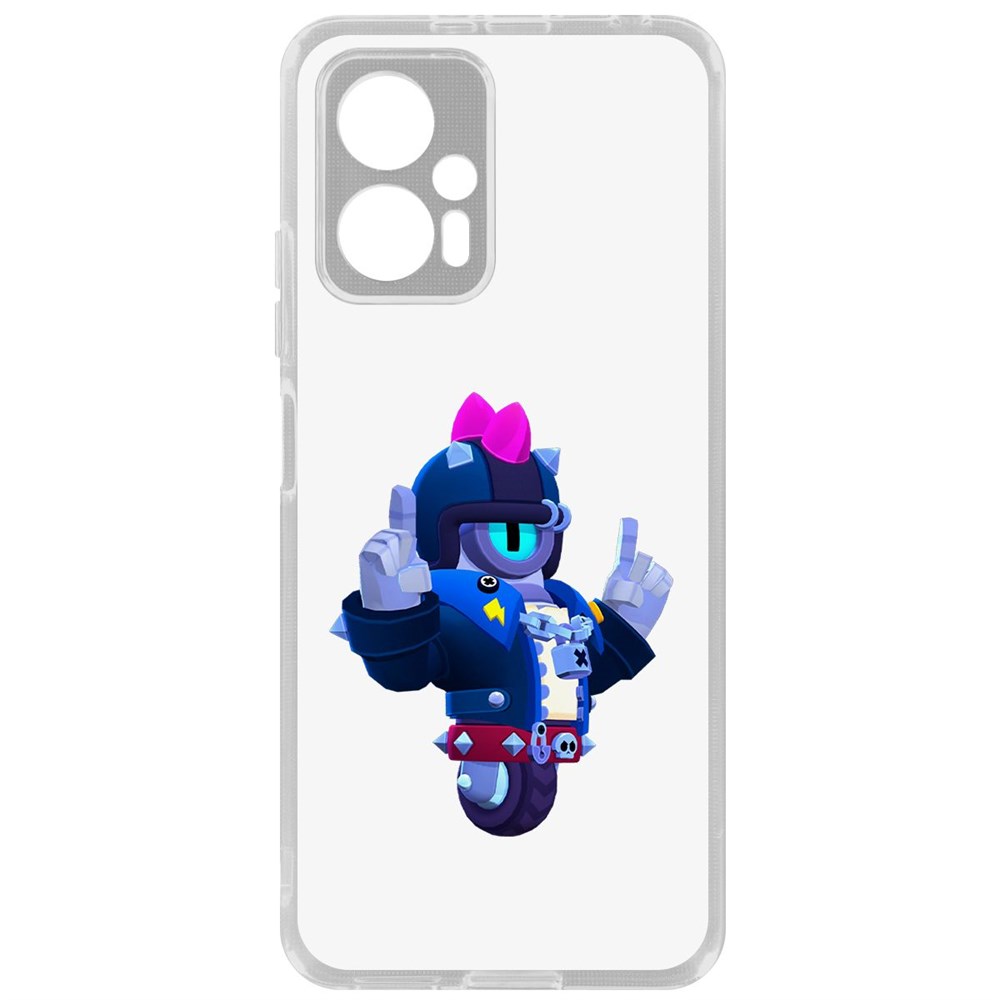 

Чехол-накладка Brawl Stars-Дикий Сту для Poco X4 GT, Прозрачный