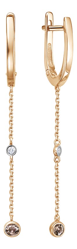 

Серьги из красного золота с бриллиантом Vesna jewelry 21327-157-162-00, 21327-157-162-00