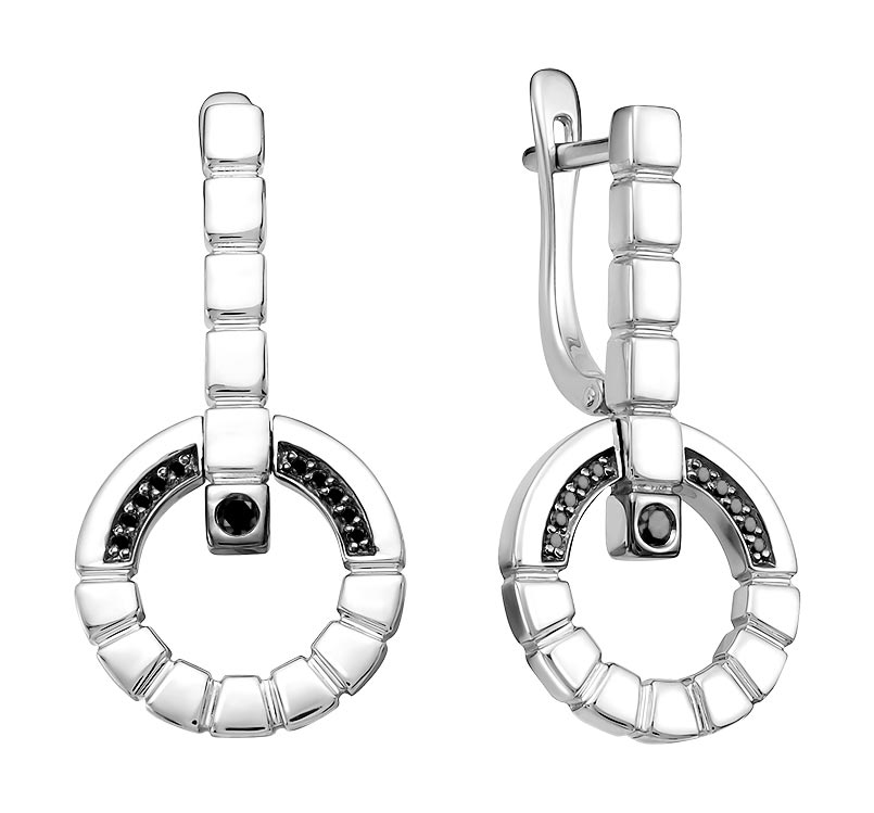 

Серьги из белого золота с бриллиантом Vesna jewelry 21374-256-02-00, 21374-256-02-00