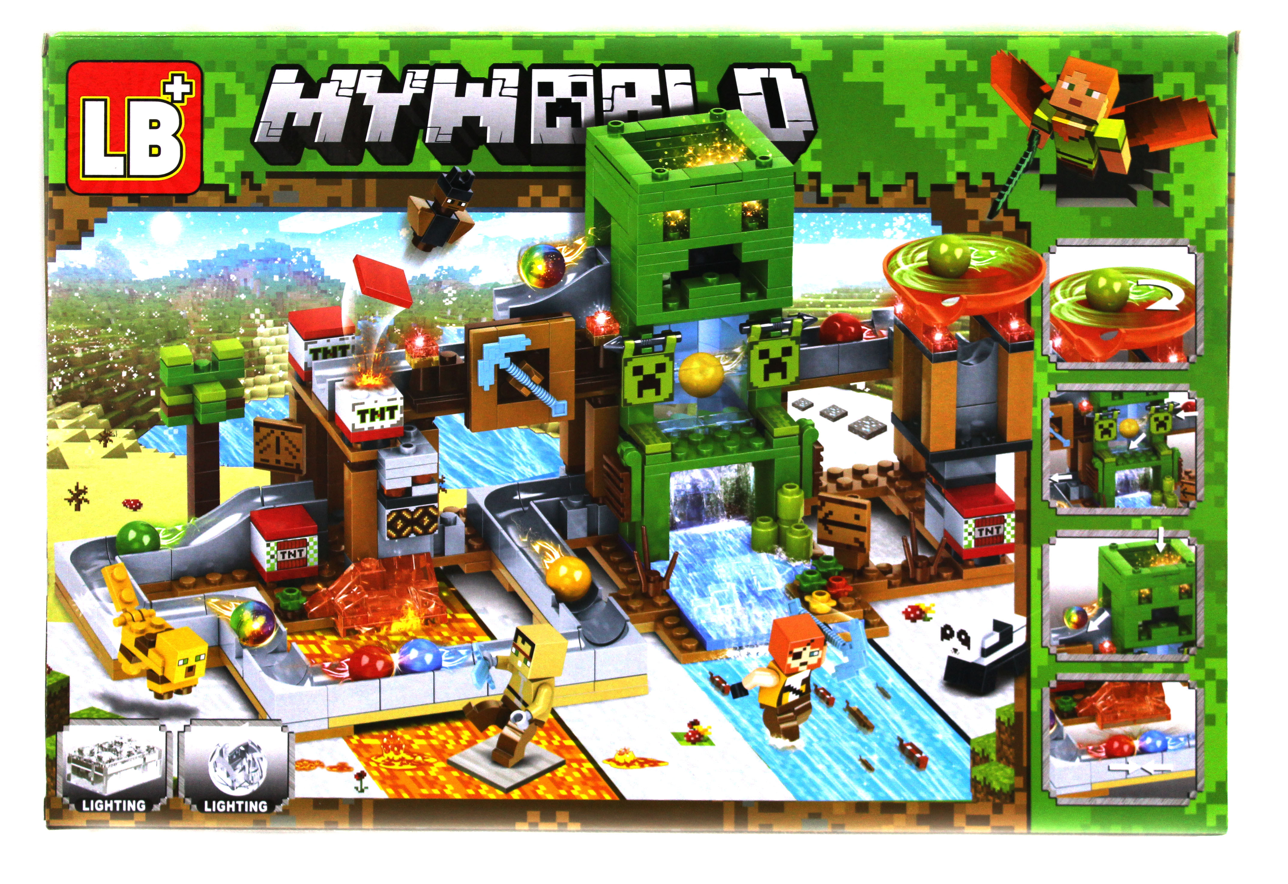 

Конструктор my world Большая шахта Крипера