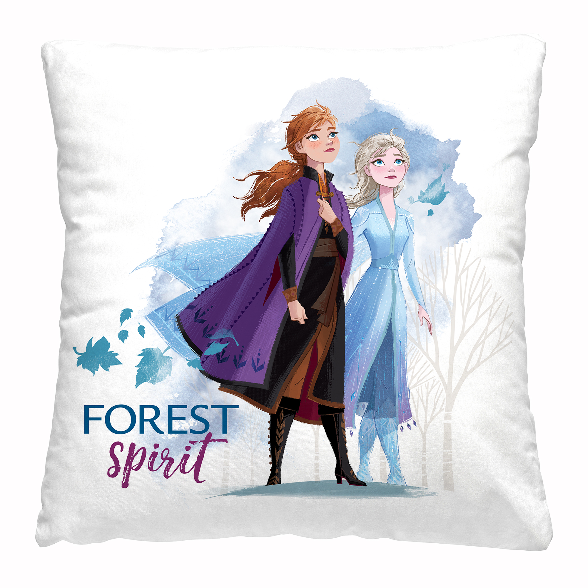 

Декоративная подушка Disney "Forest Spirit" 40х40см, съемный чехол-наволочка на молнии, Белый, Forest spirit