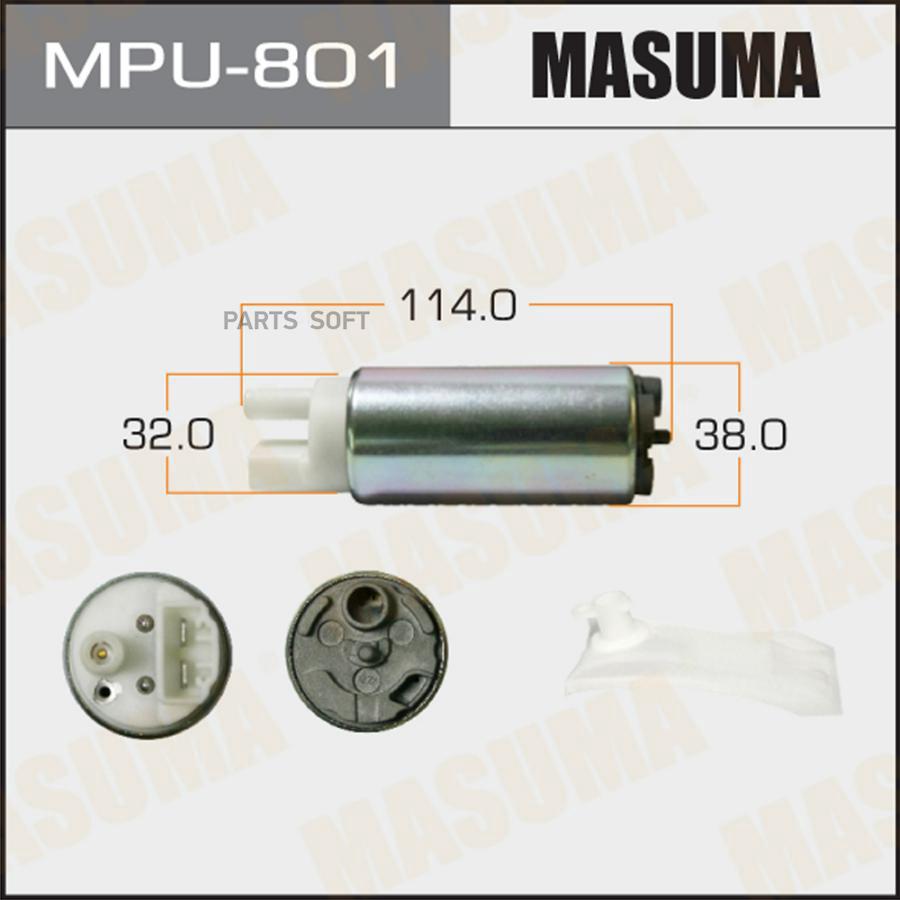 Бензонасос MASUMA- PAJERO- XV / V83W- G33- сетка MPU-001 - Masuma арт. MPU-801