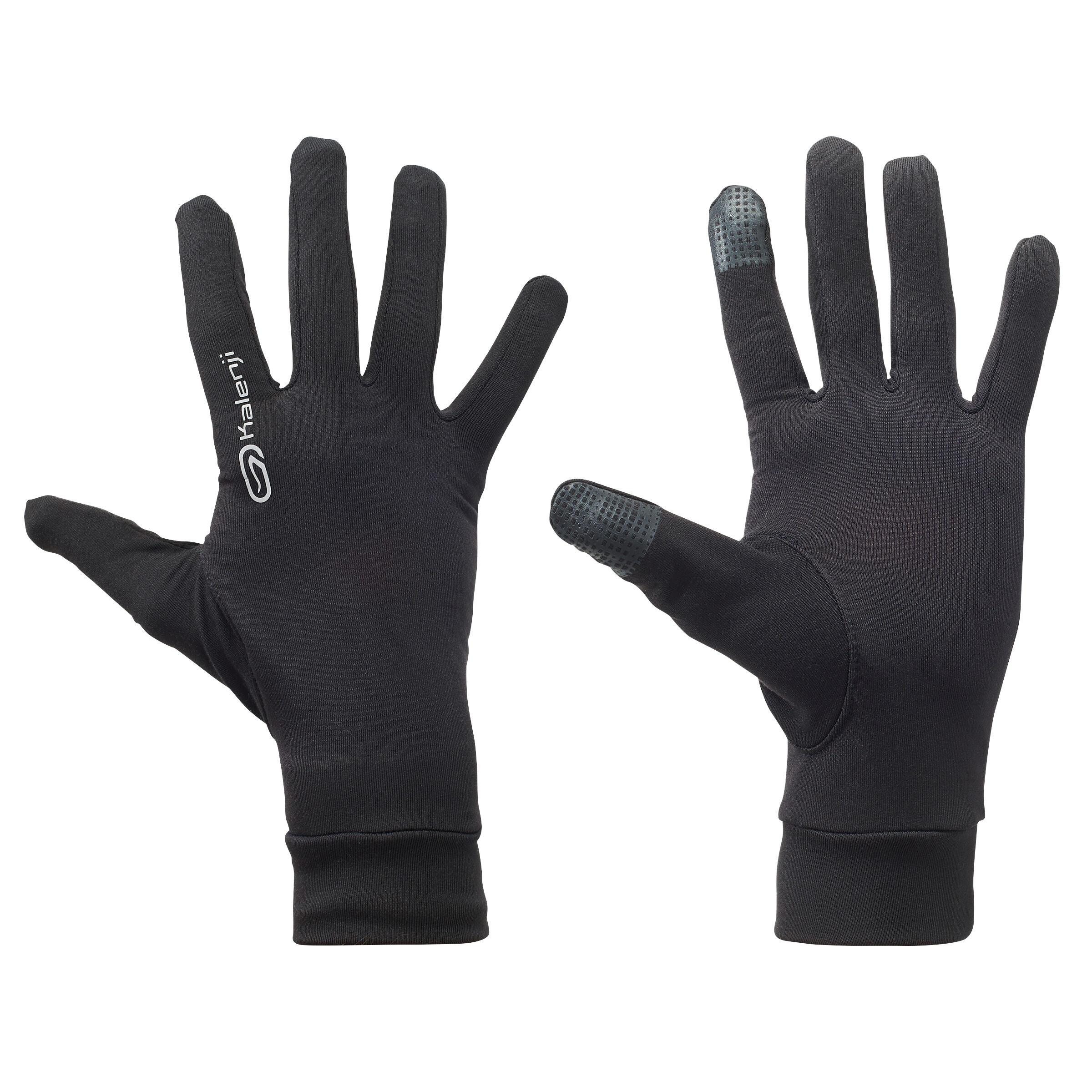 фото Перчатки унисекс kalenji run glove touch screen black, размер l