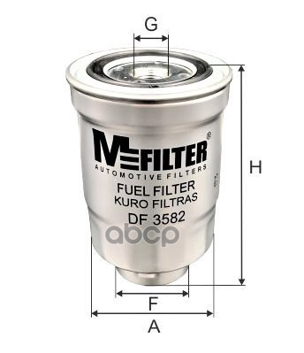 

Фильтр Топливный MFILTER DF3582