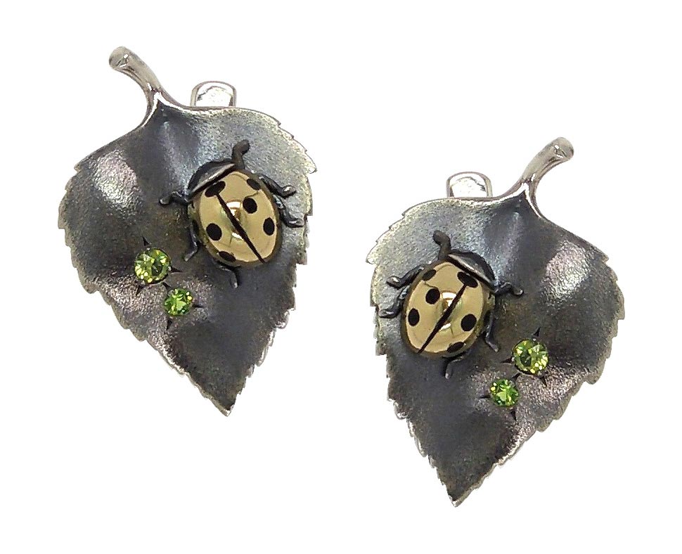 

Серьги из серебра с демантоидом Ивма 215006-i, 215006-i